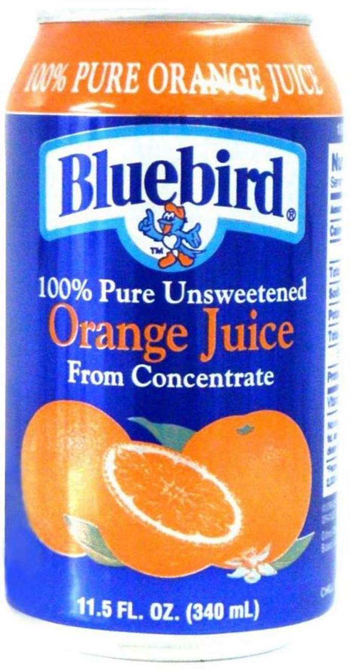 Blue Bird Orange Can 12 oz 24-Pack