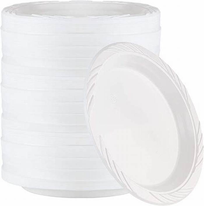 Plastic Plate Plain 9" 20-Count 25-Pack