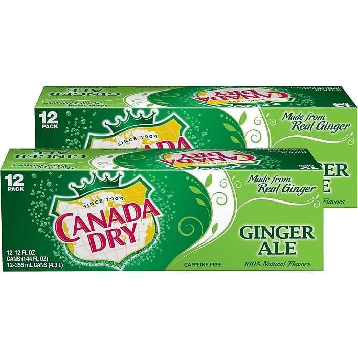 Canada Dry Ginger Ale Can 12 oz 24-Pack