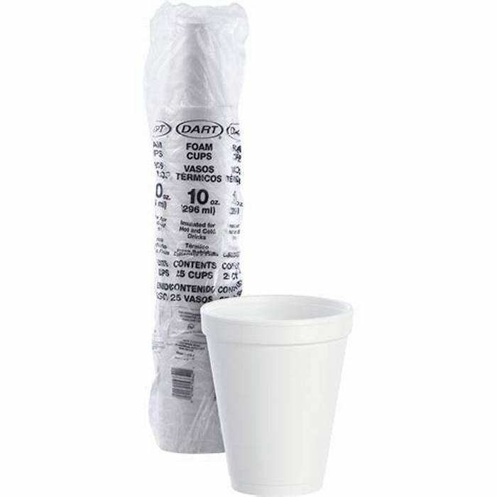 Foam Cup 10 oz 25-Count 40-Pack
