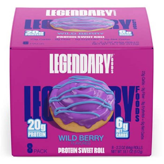 Legendary Protein Sweet Roll Wild Berry 2.3 oz 8-Pack