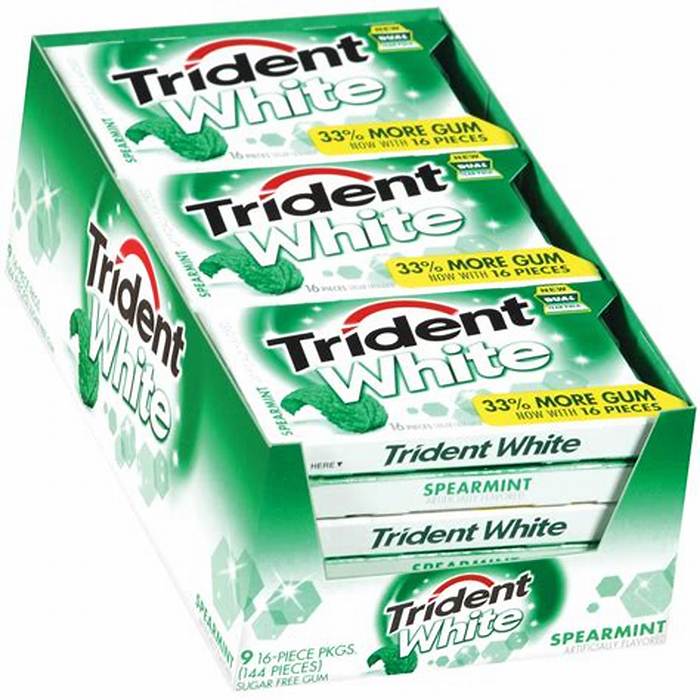 Trident White Spearmint 12 Pieces 12-Pack