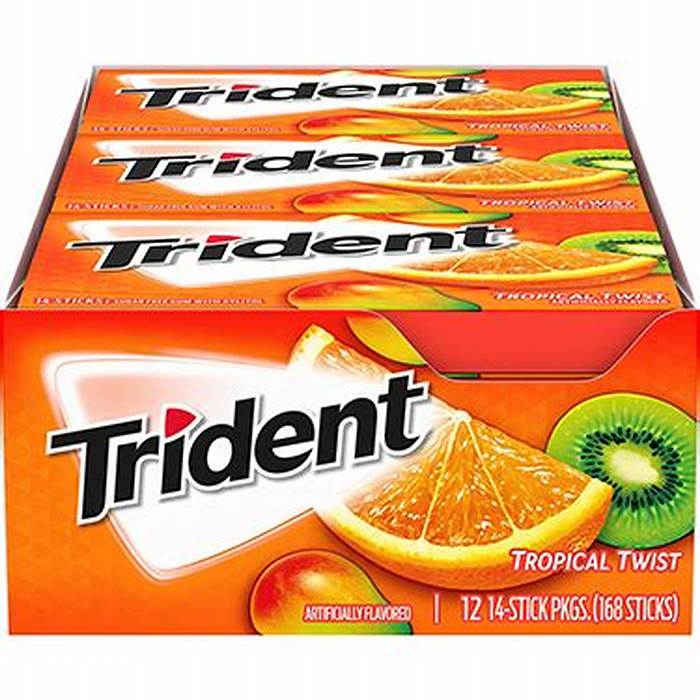 Trident Tropical Twist 18 Sticks 12-Pack