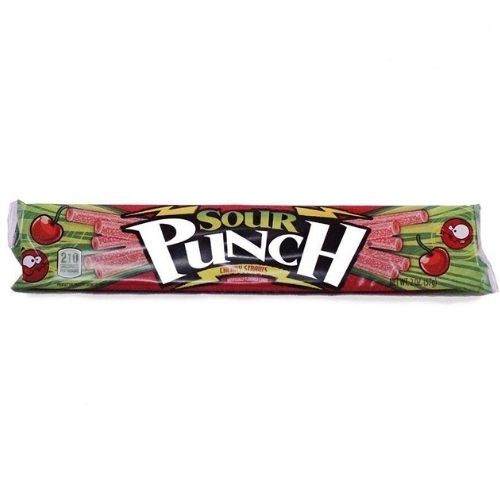 Sour Punch Straws Chargin' Cherry 48 oz 24-Count