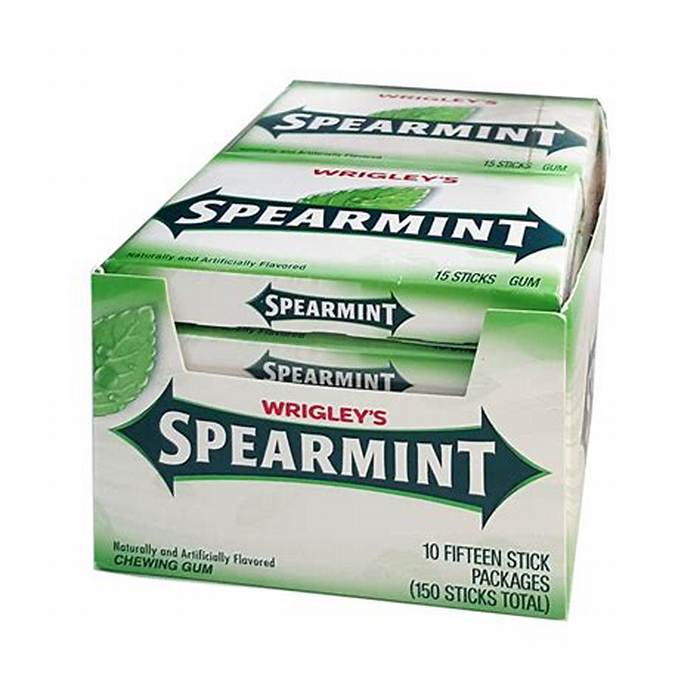 Wrigley's Spearmint Slim Pack 15 Sticks 10-Pack