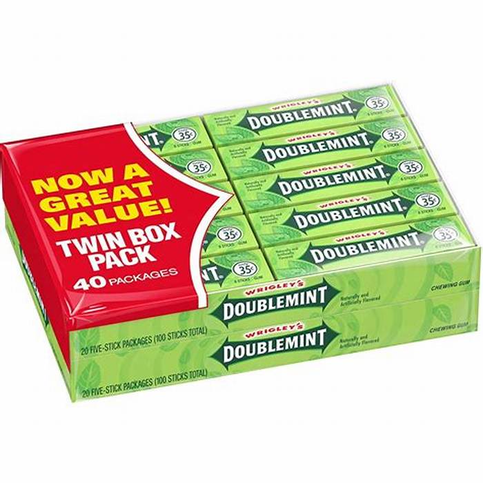 Wrigley's Doublemint 5 Sticks 2x20-Pack