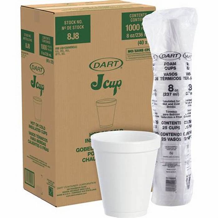 Foam Cup 8 oz 25-Count 40-Pack