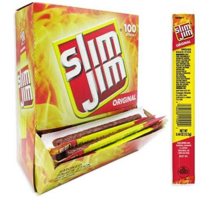 Slim Jim Original 0.28 oz 100-Count Display