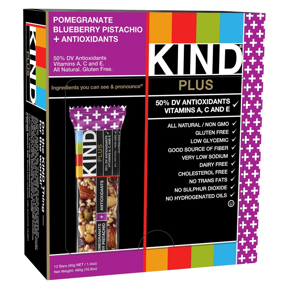 Kind Bars Pomegranate Blueberry 40 g 12-Pack