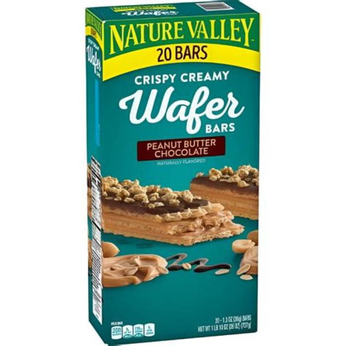 Nature Valley Crispy Peanut Butter Chocolate Wafer Bar 1.3 oz 20-Pack