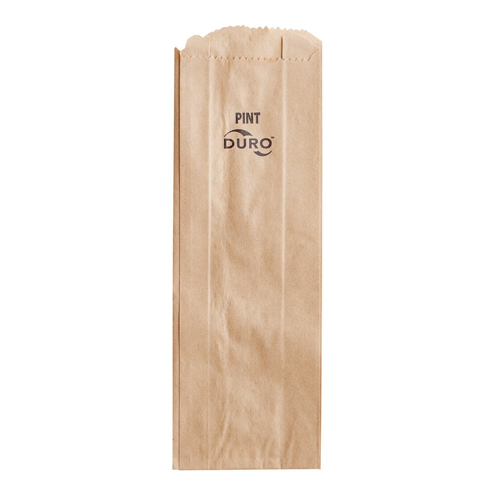 Brown Paper Liquor Bag 1 Pint 500-Count