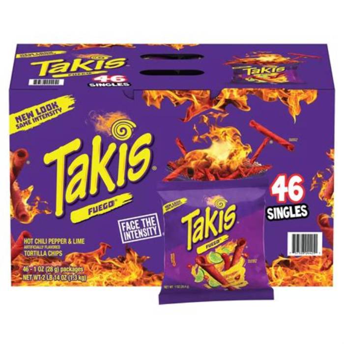 Takis Fuego Hot Chili Pepper & Lime 1 oz 46-Pack
