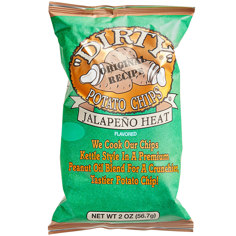 Dirty Potato Chips Jalapeño 2 oz 25-Count