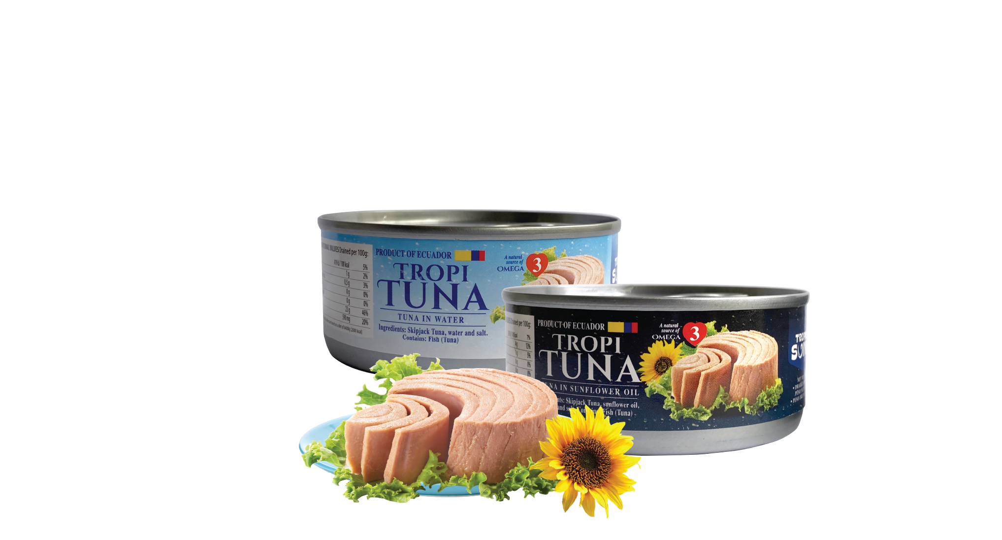 Tropical Sunny Solid Tuna in Sunflower Oil 150 g 24-Count