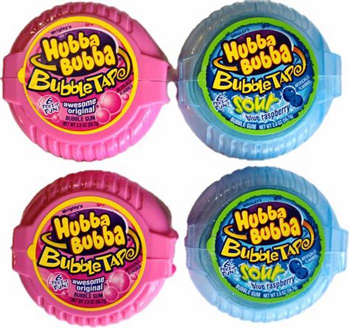 Hubba Bubba Bubbletape Assorted Gum 2 oz 12-Pack