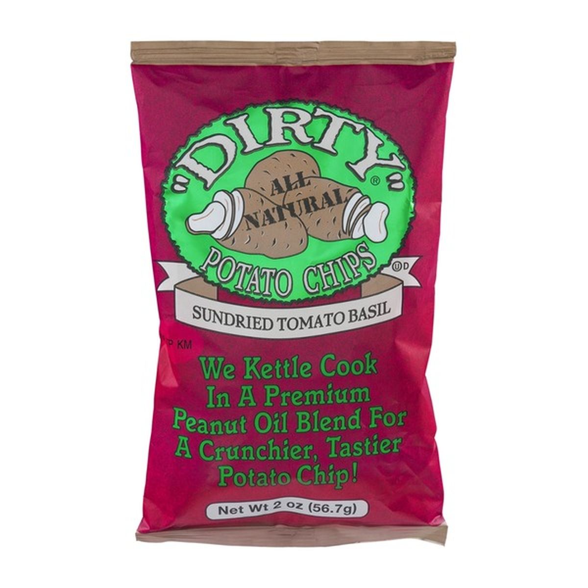 Dirty Potato Chips Sundried Tomato 2 oz 25-Count