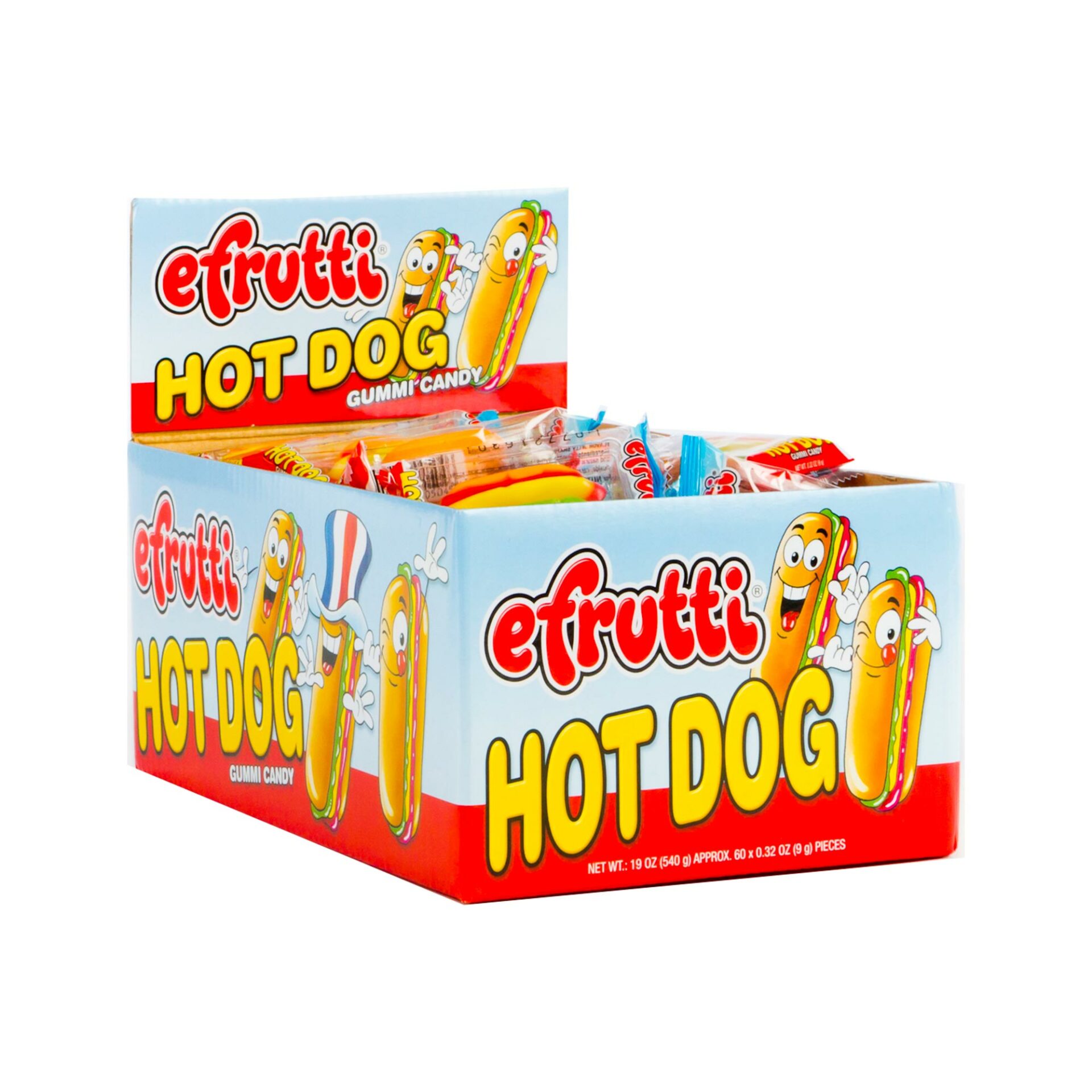 eFrutti Hot Dog Gummi Candy 0.32 oz 60-Count