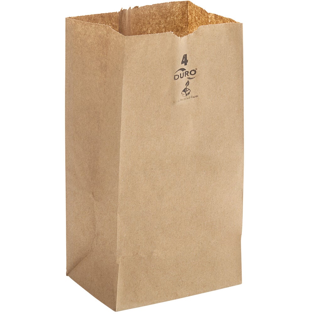 Brown Paper Bag #4 4 lb 500-Count
