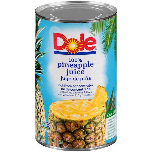 Dole Pineapple Juice Big Can 46 oz 12-Pack