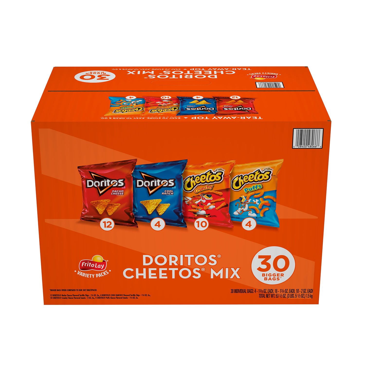 Frito-Lay Doritos & Cheetos Mix 2 oz 30-Pack