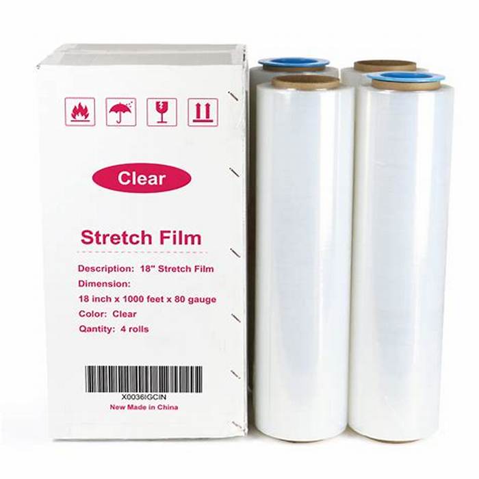 Stretch Wrap Clear 18 x 1000 85 ga 4 Rolls