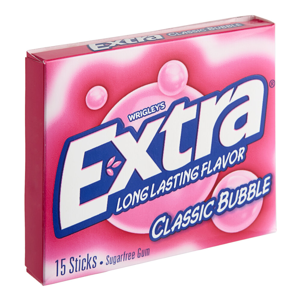 Extra Classic Bubble 15 Sticks 10-Pack