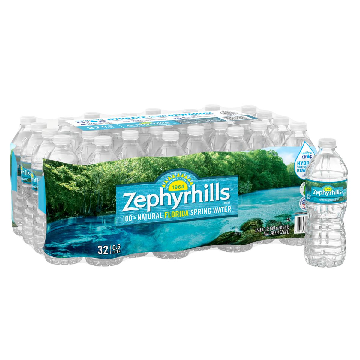 Zephyrhills Spring Water 16.9 oz (500 ml) 32-Pack