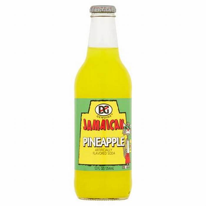 D&G Jamaica Soda Pineapple 12 oz 24-Pack