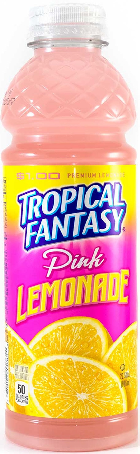 Tropical Fantasy Pink Lemonade 23.5 oz 24-Pack