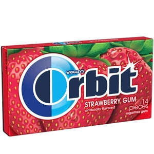 Orbit Strawberry 14 Pieces 12-Pack