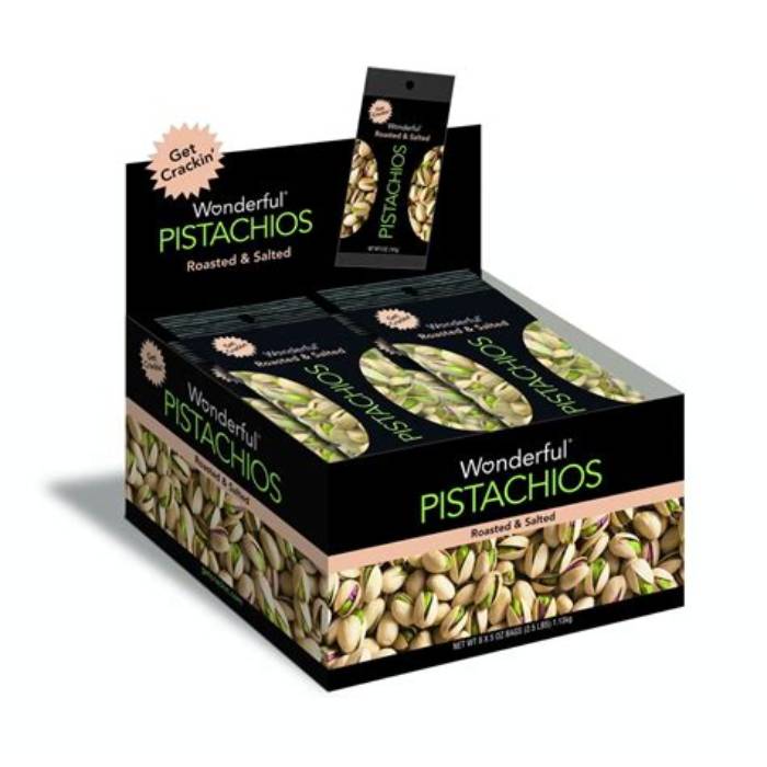 Wonderful Pistachios Pillow Display 2.25–5 oz 60-Count