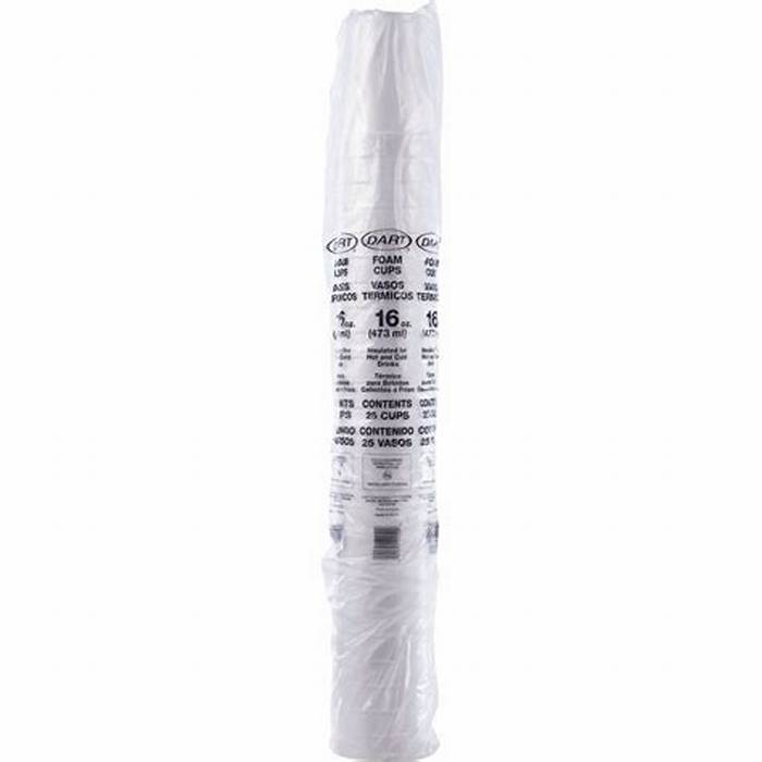 Foam Cup 16 oz 25-Count 40-Pack