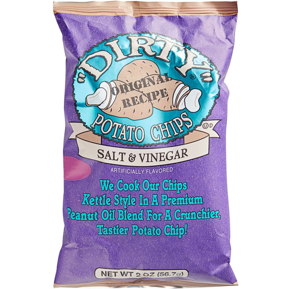 Dirty Potato Chips Salt & Vinegar 2 oz 25-Count
