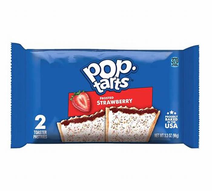 Pop-Tarts Strawberry 2-Pastry Pouch 3.67 oz 6-Pack