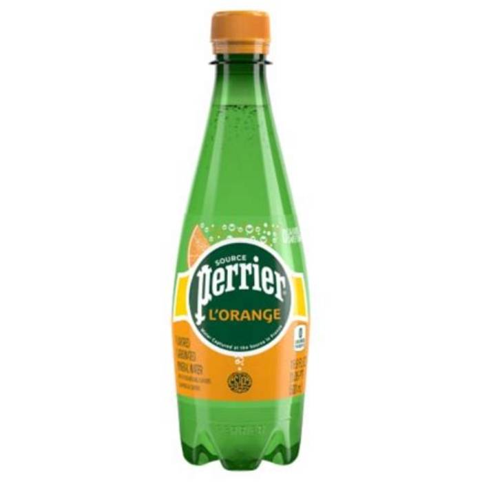 Perrier Orange Plastic Bottle 500 ml 24-Pack