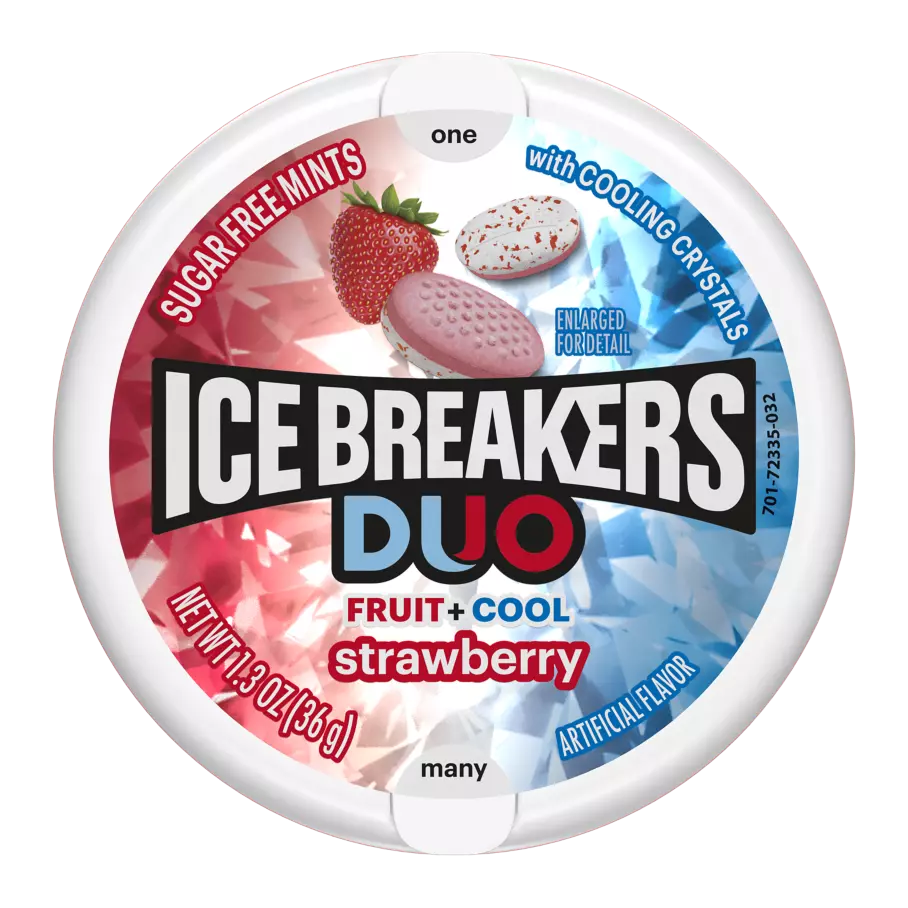 Ice Breakers Mints Duo Strawberry 1.5 oz 8-Pack