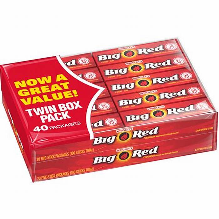 Wrigley's Big Red 5 Sticks 2x20-Pack