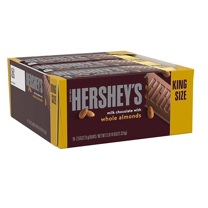 Hershey's Milk Chocolate with Almonds King Size 18-Pack