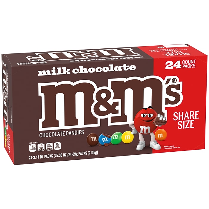 M&M's Milk Chocolate Tear 'n Share 24-Pack
