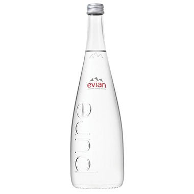 Evian Water Big Glass 750 ml 12-Pack