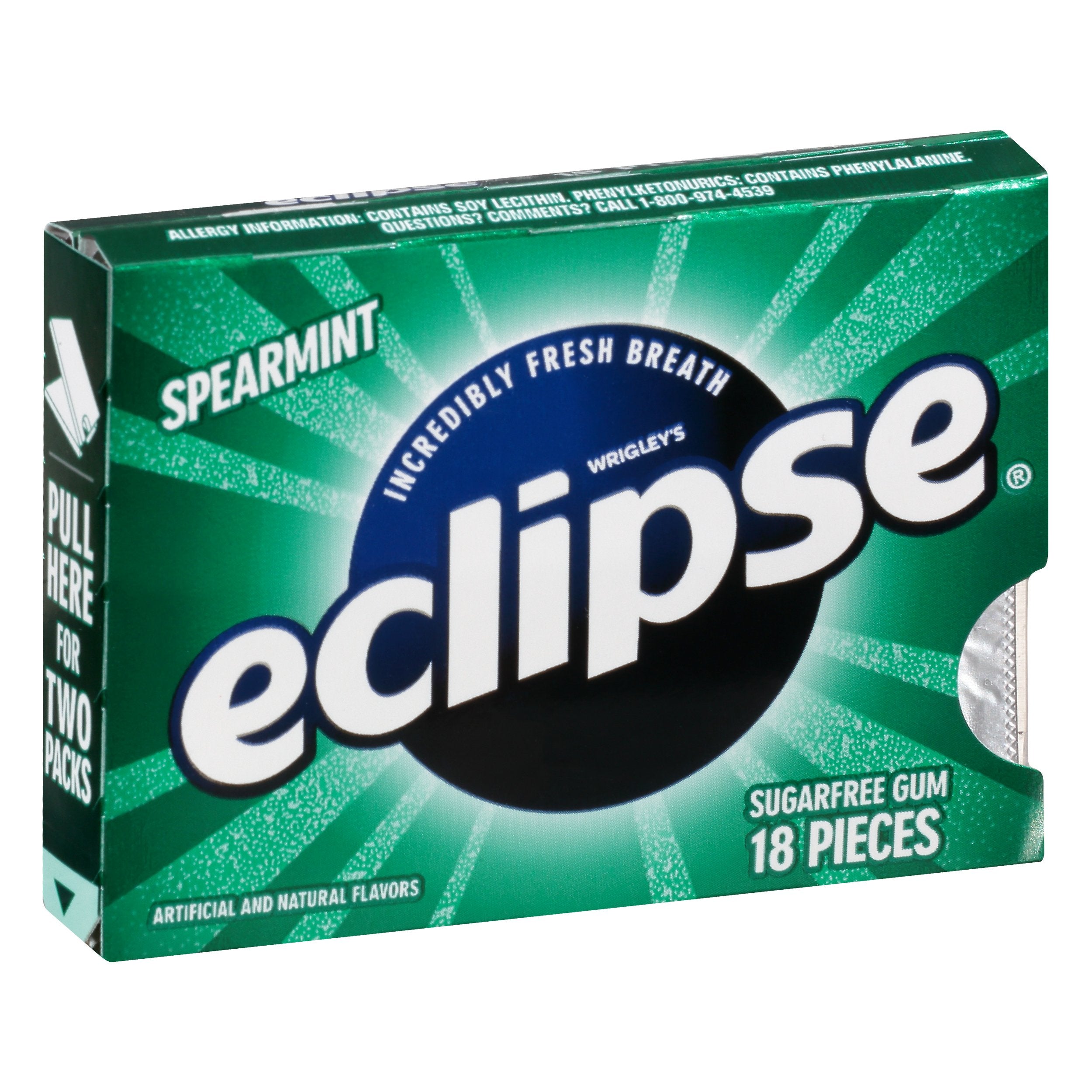 Eclipse Spearmint Edge 18 Pieces 8-Pack