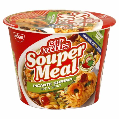 Nissin Souper Meal Spicy Shrimp Flavor 4.3 oz 12-Pack