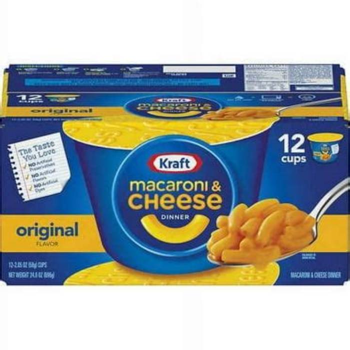 Kraft Macaroni & Cheese Easy Microwave Dinner 12-Pack