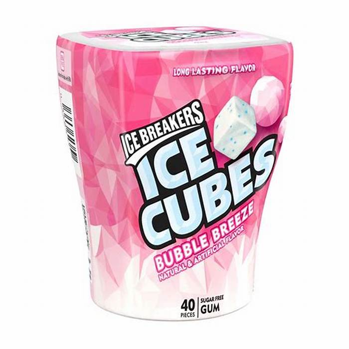Ice Breakers Ice Cubes Bubble Bottle 40 Pieces 4-Pack