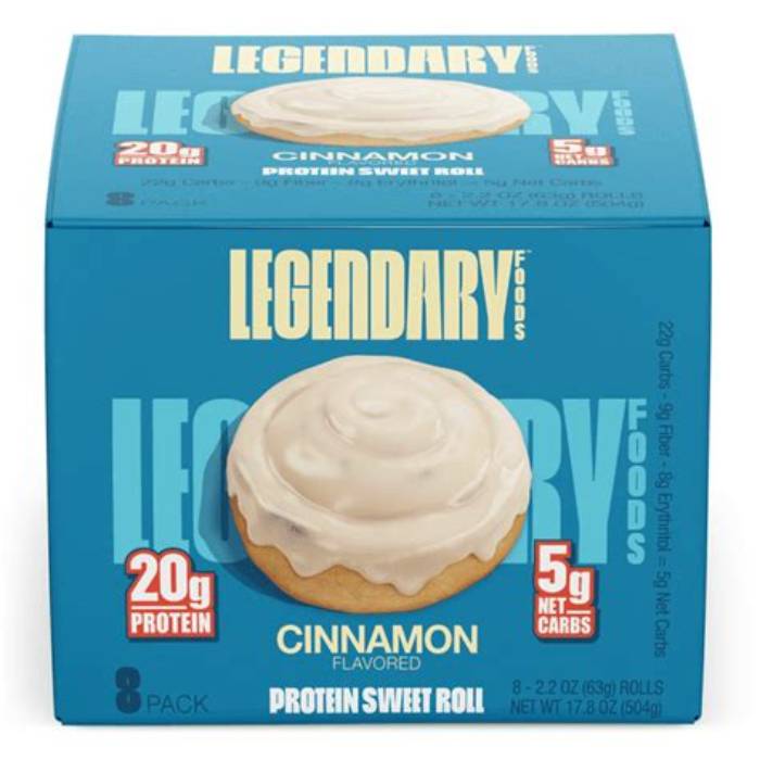 Legendary Protein Sweet Roll Cinnamon 2.2 oz 8-Pack