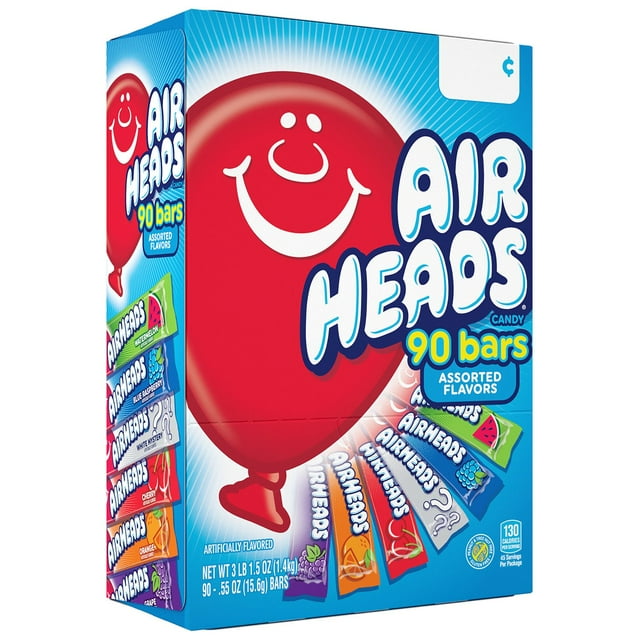 Airheads Assorted Flavors 0.55 oz 90-Count