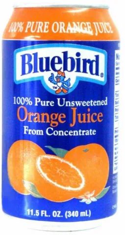 Blue Bird Orange Can 12 oz 24-Pack