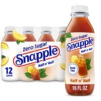 Snapple Zero Half and Half Lemon Tea 16 oz 12-Pack