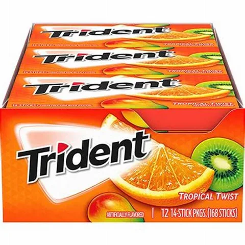 Trident Tropical Twist 18 Sticks 12-Pack