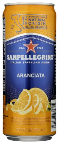 San Pellegrino Aranciata Can 12 oz 24-Pack
